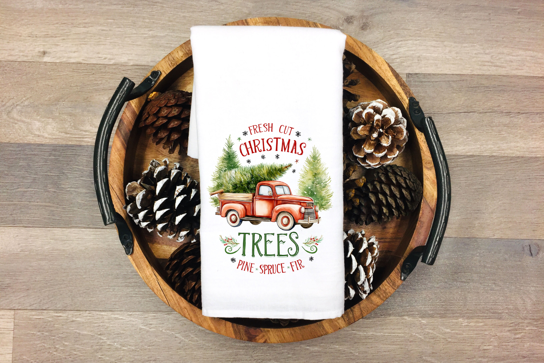 Fresh Cut Christmas Trees Towel