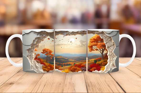 Rolling Hills Autumn Escape Mug