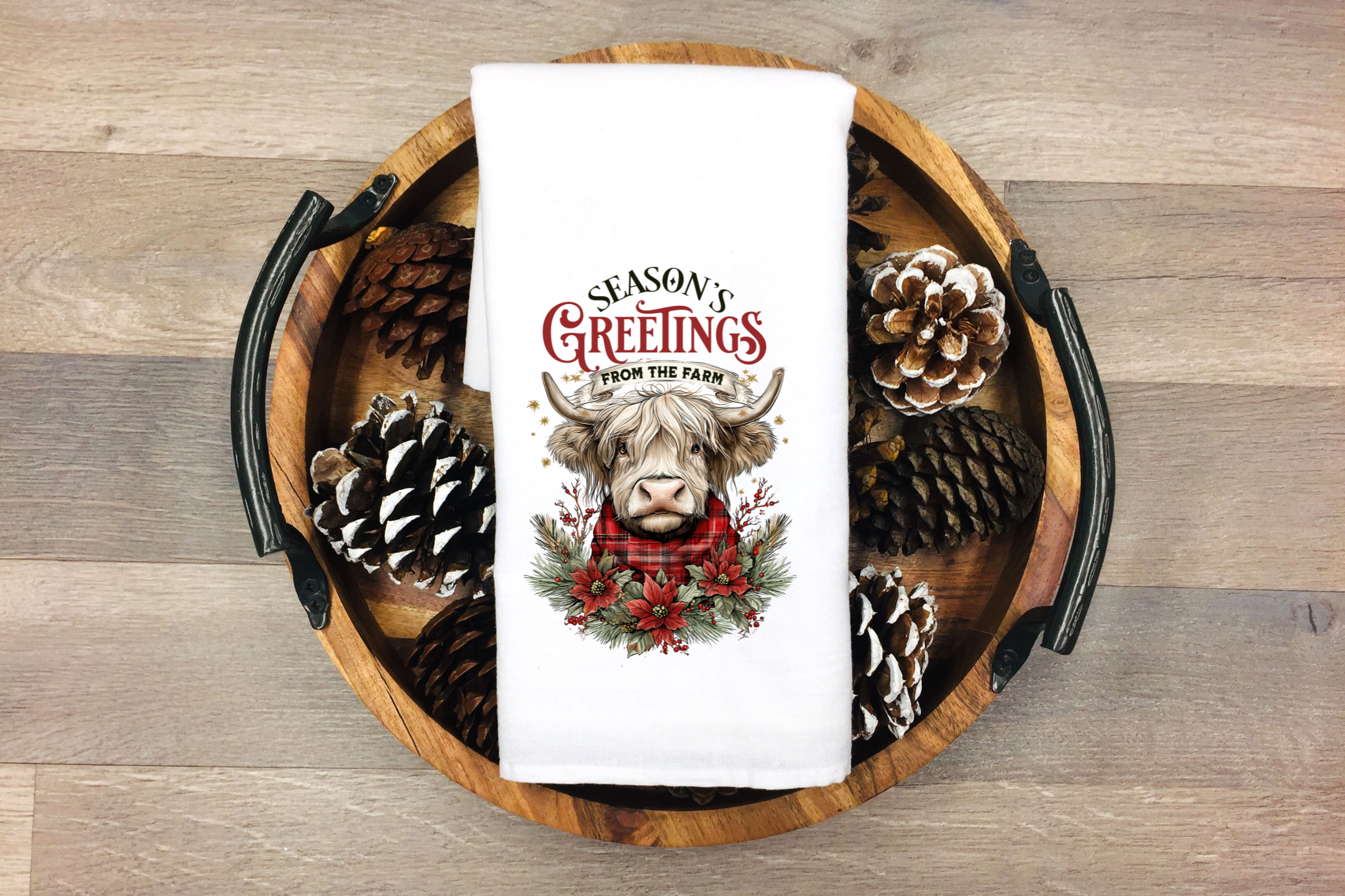 Seasons Greeting From The Farm Towel