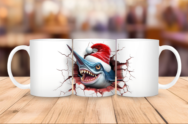 Christmas Swordfish Mug